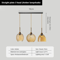 Suspensions LED en verre ultra tendance | Marco Lucetti K / Sans ampoule