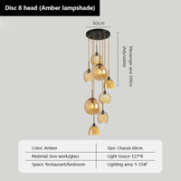 Suspensions LED en verre ultra tendance | Marco Lucetti P. / Sans ampoule