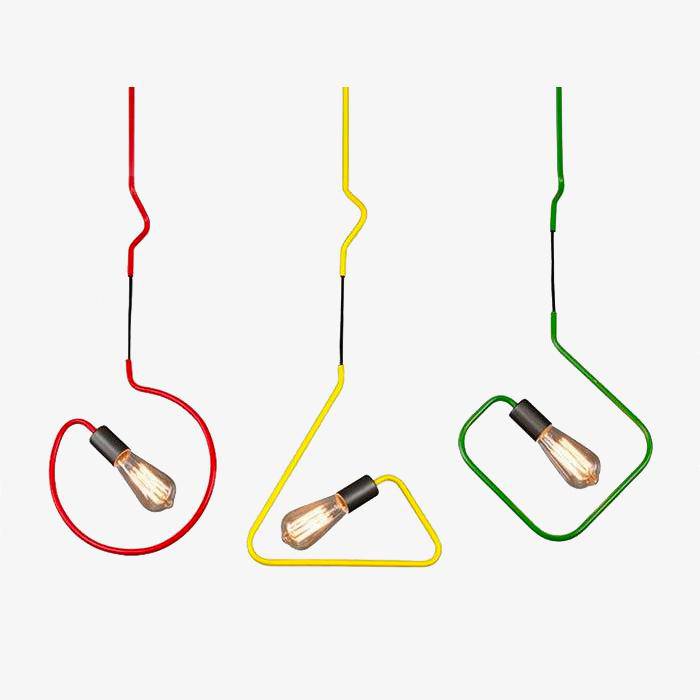 Suspensions LED Geométriques Colorées | Marco Lucetti