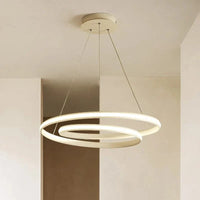 Suspensions LED Noir et Blanc | Marco Lucetti Blanc / 46cm 50w / Blanc froid, pas de télécommande