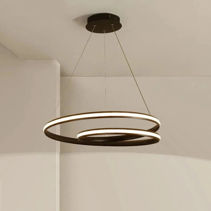 Suspensions LED Noir et Blanc | Marco Lucetti Noir / 46cm 50w / Blanc froid, pas de télécommande