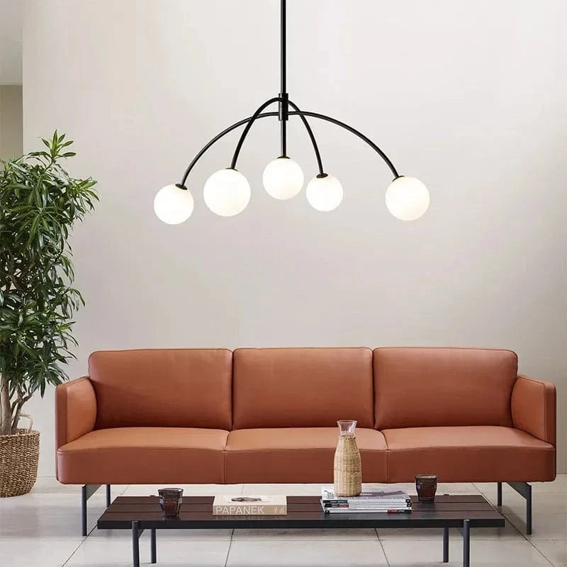 Suspensions Modernes en Verre de Lait Magique de Haricot - Brand Name | Marco Lucetti