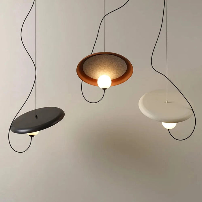 Suspensions Nordiques en Verre et Métal | Marco Lucetti Blanc 25cm / Blanc froid