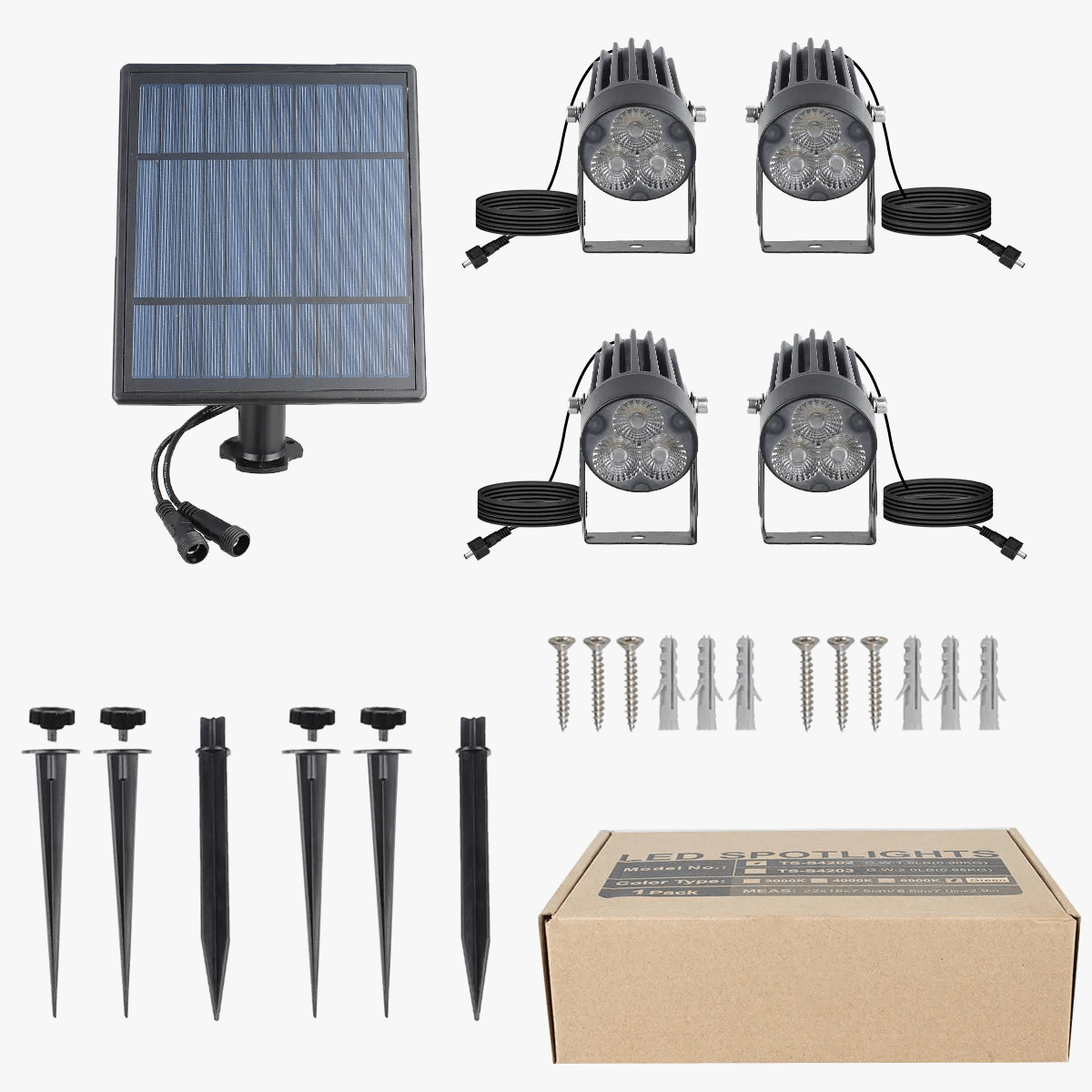 T-SUNRISE: Lumière Solaire Extérieur LED IP65 Étanche - Blanc Chaud/Blanc Froid - Éclairage de Jardin Solaire - Décoration Extérieure Lampes de Pelouse | Marco Lucetti