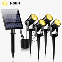 T-SUNRISE: Lumière Solaire Extérieur LED IP65 Étanche - Blanc Chaud/Blanc Froid - Éclairage de Jardin Solaire - Décoration Extérieure Lampes de Pelouse | Marco Lucetti