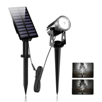 T-SUNRISE: Lumière Solaire Extérieur LED IP65 Étanche - Blanc Chaud/Blanc Froid - Éclairage de Jardin Solaire - Décoration Extérieure Lampes de Pelouse | Marco Lucetti Panneau 2W blanc froid 1