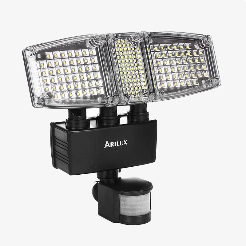 Projecteur solaire extérieur Arilux 178 LEDs - Noir ou Blanc