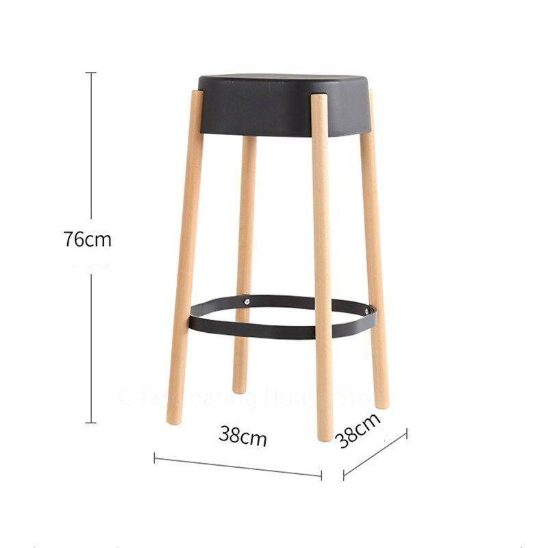 Tabouret de bar scandinave Maguy en bois et métal | Marco Lucetti