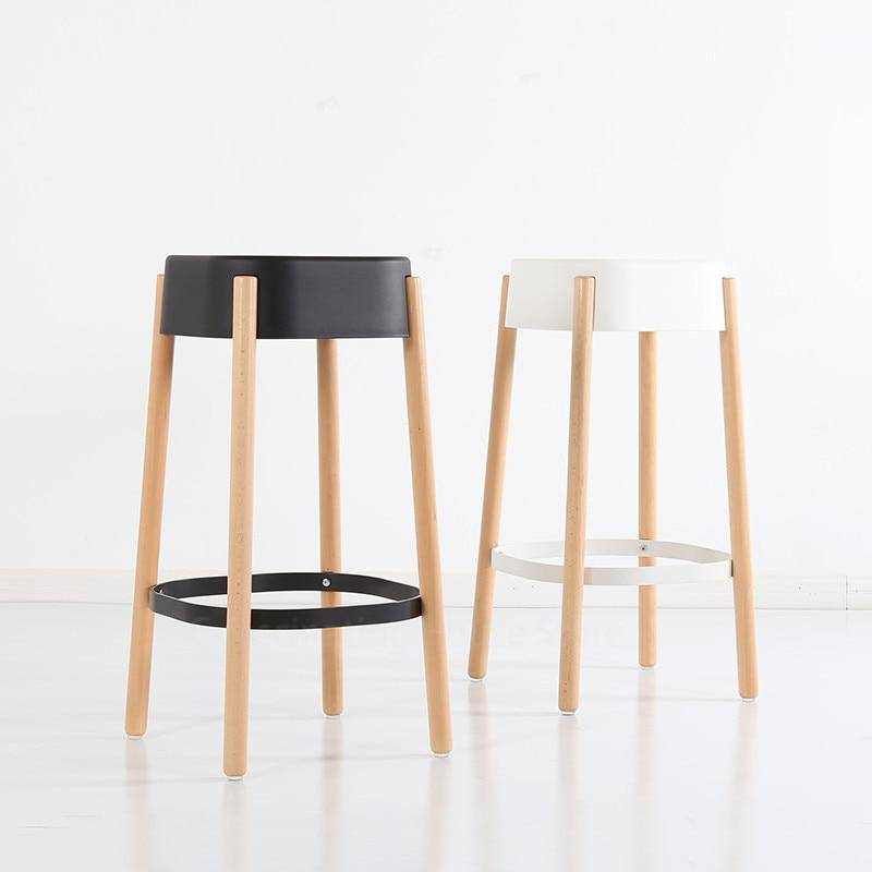 Tabouret de bar scandinave Maguy en bois et métal | Marco Lucetti
