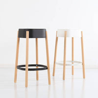 Tabouret de bar scandinave Maguy en bois et métal | Marco Lucetti