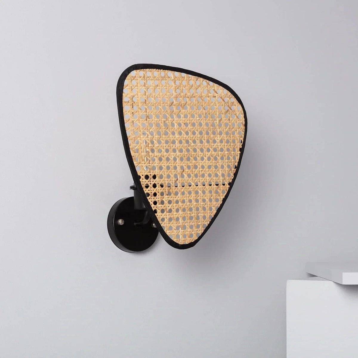 TECHBREY | Applique murale en rotin Palm | Marco Lucetti Noir