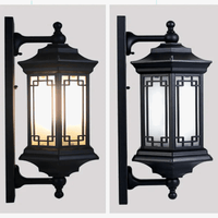 Tengwang - Applique Murale d'Extérieur Étanche Premium | Marco Lucetti Support de lampe GB E27 / Noir-Acrylique / CHINE | E27Pas de source lumineuse