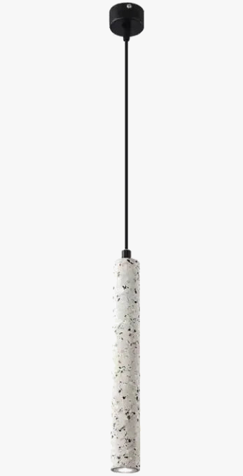 Suspension Terrazzo Bar Ciment Minimaliste - Lampe À Tête Unique Style Industriel