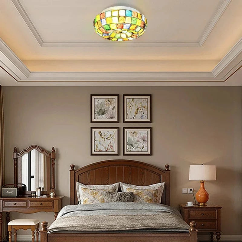 Tiffany Bohemian Colorful LED Ceiling Light by Artpad | Marco Lucetti 26,4 cm