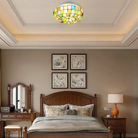 Tiffany Bohemian Colorful LED Ceiling Light by Artpad | Marco Lucetti 26,4 cm