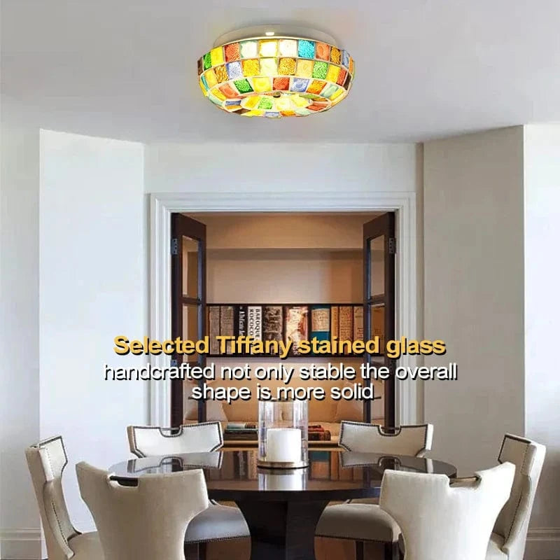Tiffany Bohemian Colorful LED Ceiling Light by Artpad | Marco Lucetti 26,4 cm