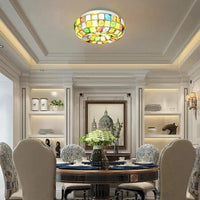 Tiffany Bohemian Colorful LED Ceiling Light by Artpad | Marco Lucetti 26,4 cm