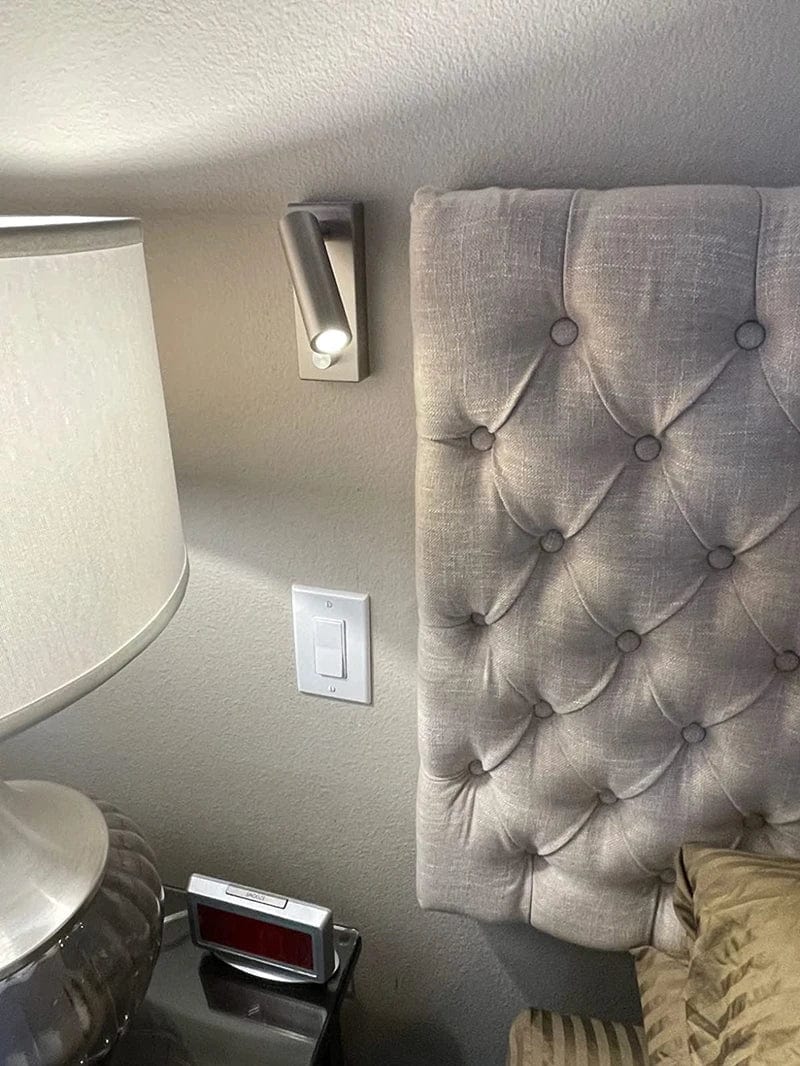 Tokili - Lampe murale Tête de lit LED4 Noir Nickel | Marco Lucetti