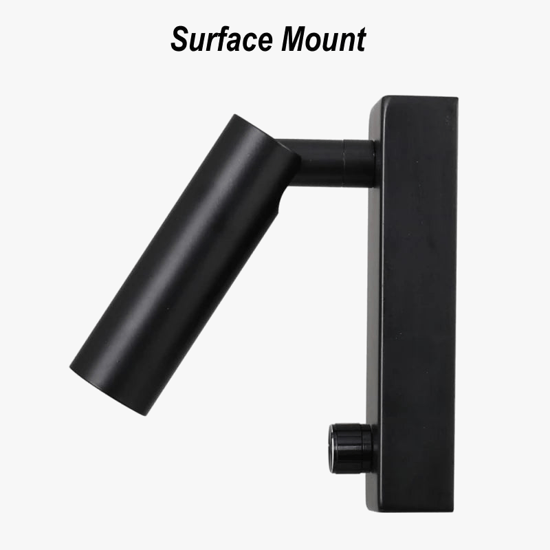 Tokili - Lampe murale Tête de lit LED4 Noir Nickel | Marco Lucetti