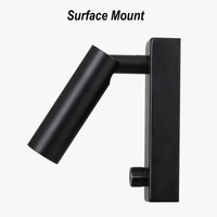 Tokili - Lampe murale Tête de lit LED4 Noir Nickel | Marco Lucetti