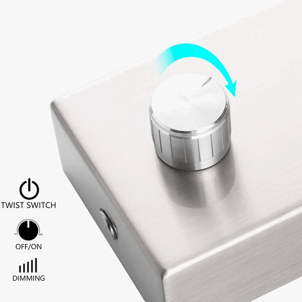 Tokili - Lampe murale Tête de lit LED4 Noir Nickel | Marco Lucetti