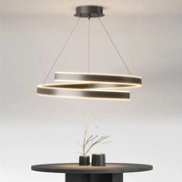 TONDI Lustre Simple Noir/Blanc pour Salon Salle à Manger Cuisine - Design Élégant et Polyvalent | Marco Lucetti