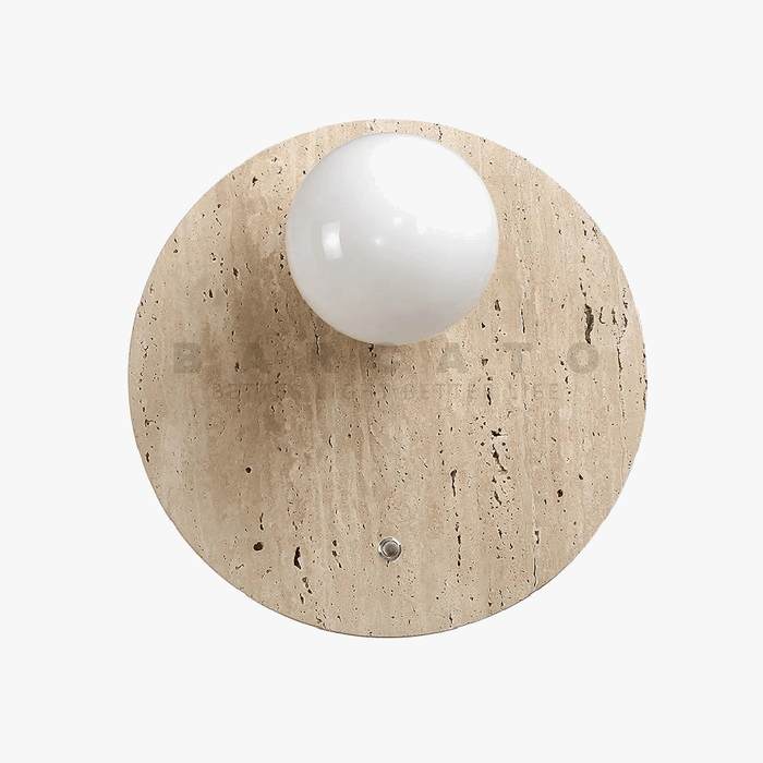 Travertin Beige Lumineux: Cercle de Décoration | Marco Lucetti