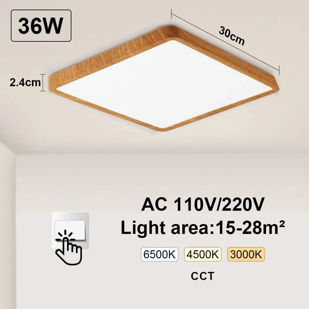 Tuya Smart LED Plafonnier - Contrôle vocal avec Alexa et Google - Éclairage pour Salon et Chambre | Marco Lucetti WG-Switch-36W