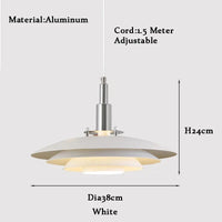 UFO Dégradé: Suspension Moderne et Créative Réglable | Marco Lucetti BLANC / Tricolore