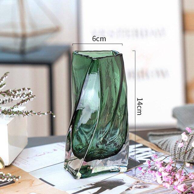 Urna - Vase en verre design Geo | Marco Lucetti Vert / S