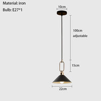 Vantage - Lampe Suspendue Métallique Réglable en Hauteur | Marco Lucetti 1 lumière-noir / 3000K