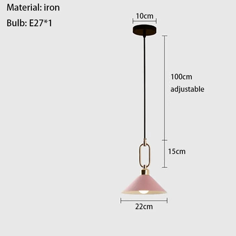 Vantage - Lampe Suspendue Métallique Réglable en Hauteur | Marco Lucetti 1 rose clair / 43000K