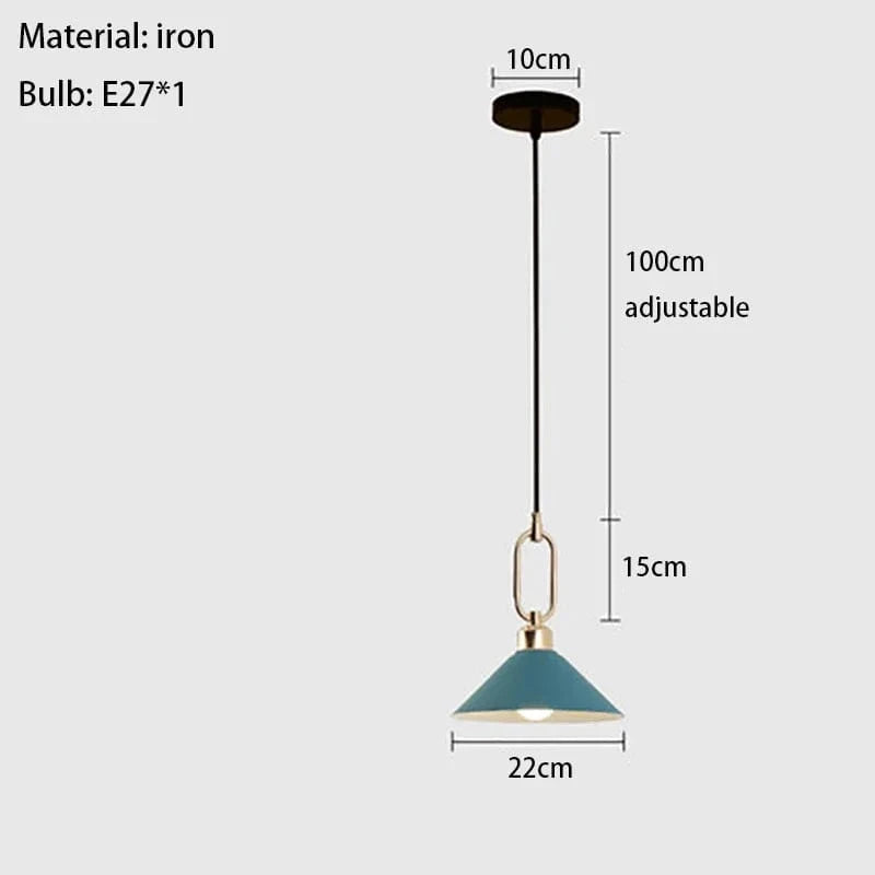 Vantage - Lampe Suspendue Métallique Réglable en Hauteur | Marco Lucetti 1 vert clair / 5000K