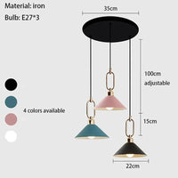 Vantage - Lampe Suspendue Métallique Réglable en Hauteur | Marco Lucetti 3 lumières / 3000K