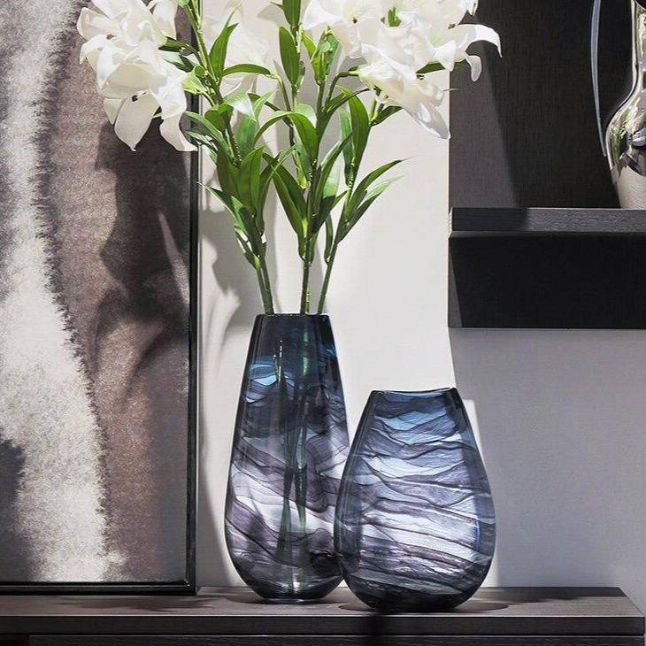 Vase design Violet en verre - Abstraction Chic | Marco Lucetti