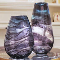 Vase design Violet en verre - Abstraction Chic | Marco Lucetti