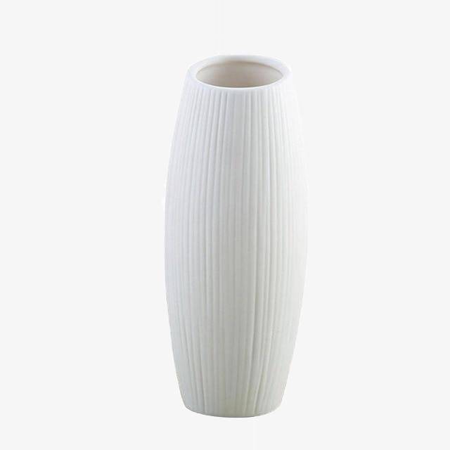 Vase en céramique blanc minimaliste | Marco Lucetti