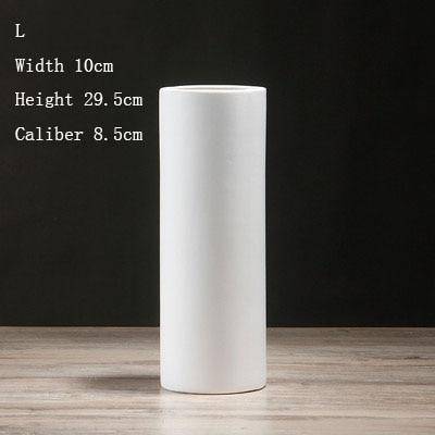 Vase en céramique cylindrique design minimaliste | Marco Lucetti A