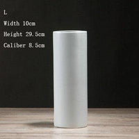 Vase en céramique cylindrique design minimaliste | Marco Lucetti B