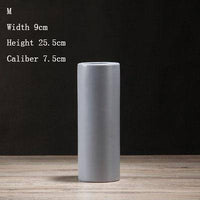 Vase en céramique cylindrique design minimaliste | Marco Lucetti D