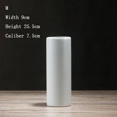Vase en céramique cylindrique design minimaliste | Marco Lucetti F