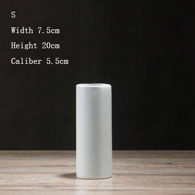 Vase en céramique cylindrique design minimaliste | Marco Lucetti G