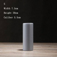 Vase en céramique cylindrique design minimaliste | Marco Lucetti H