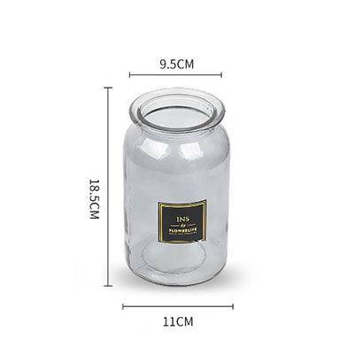 Vase en verre Lao Circle | Marco Lucetti B / Gris