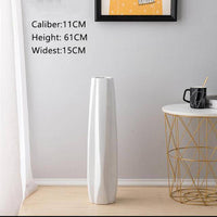 Vase géométrique en céramique colorée | Marco Lucetti Blanc