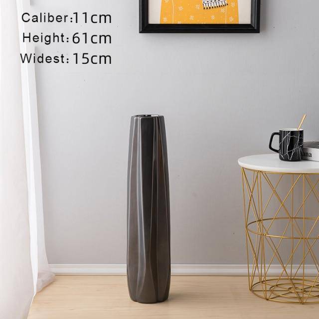 Vase géométrique en céramique colorée | Marco Lucetti Noir