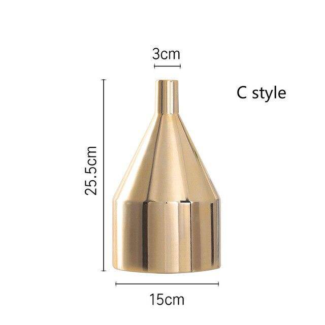 Vase Mory A en céramique dorée | Marco Lucetti