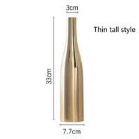 Vase Mory B - Élégant vase en céramique dorée | Marco Lucetti