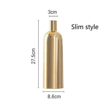 Vase Mory C en céramique dorée | Marco Lucetti