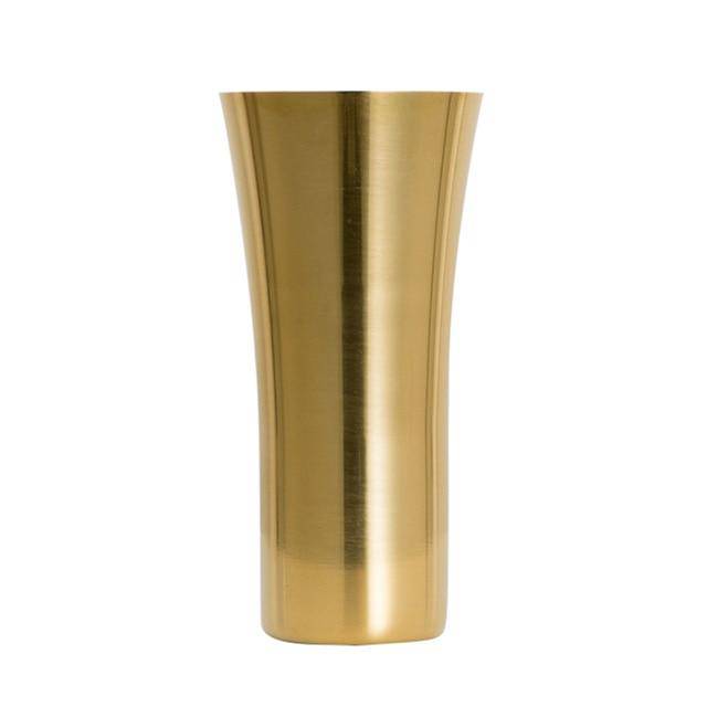 Vase Steel Gold Chromé | Marco Lucetti